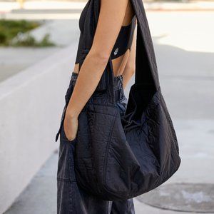 NWT Free People WTF Oversized Sling Bag / Black